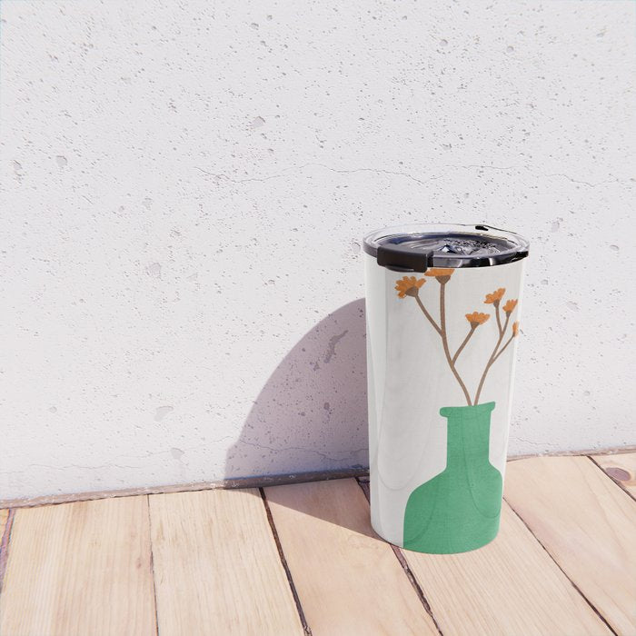 Little Vase Design 2 Travel Mug Gallery Image 4