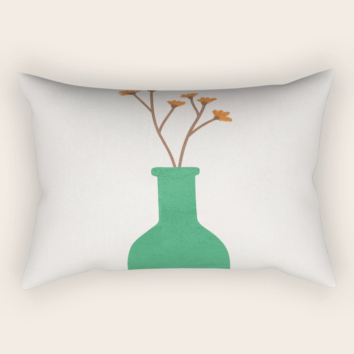 Little Vase Design 2 Rectangular Pillow Gallery Image 1