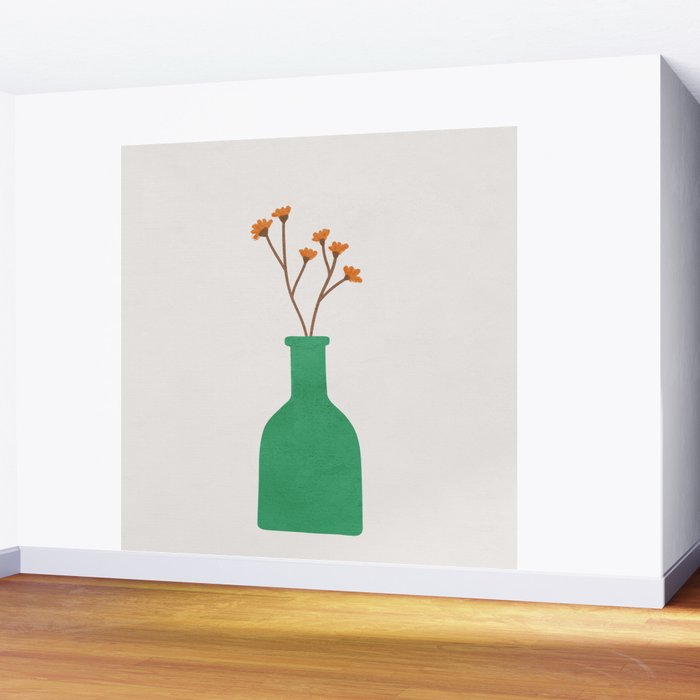 Little Vase Design 2 Wall Mural Gallery Image 2