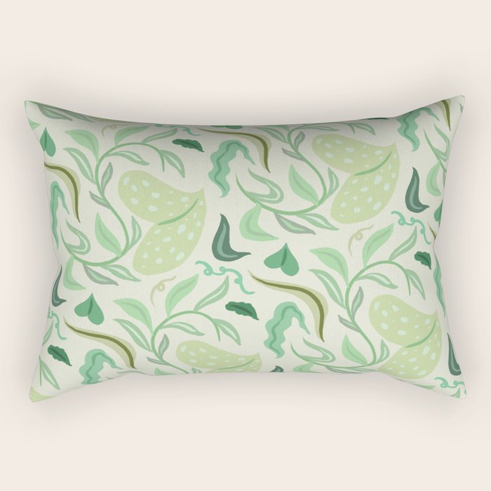 Playful Greens Rectangular Pillow Gallery Image 2
