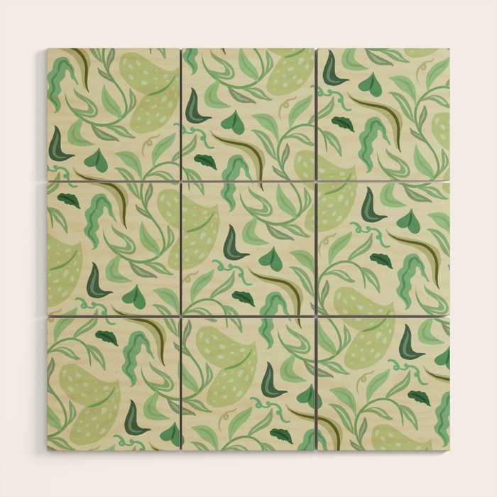 Playful Greens Wood Wall Art Gallery Image 1
