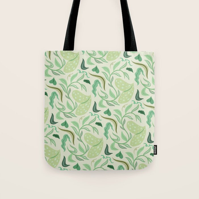 Playful Greens Tote Bag Gallery Image 1