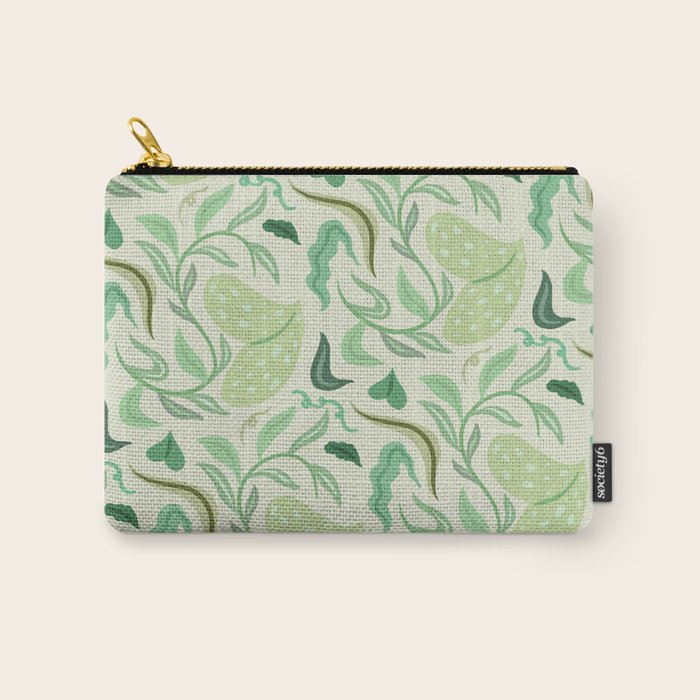 Playful Greens Carry All Pouch Gallery Image 1