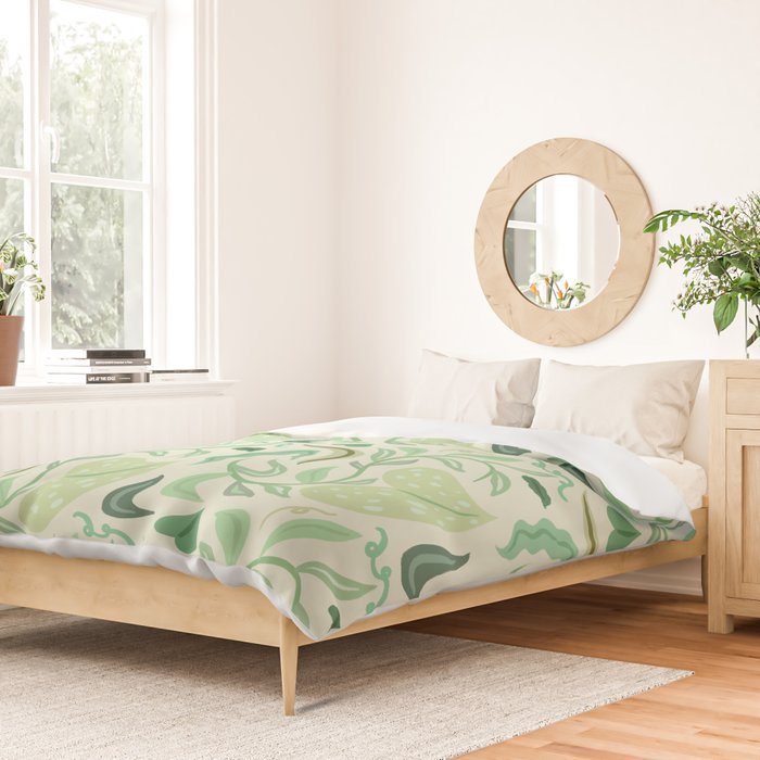 Playful Greens Duvet Cover Gallery Image 2