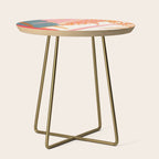 Abstract Boho Tropical Foliage 1 Side Table Gallery Image 1