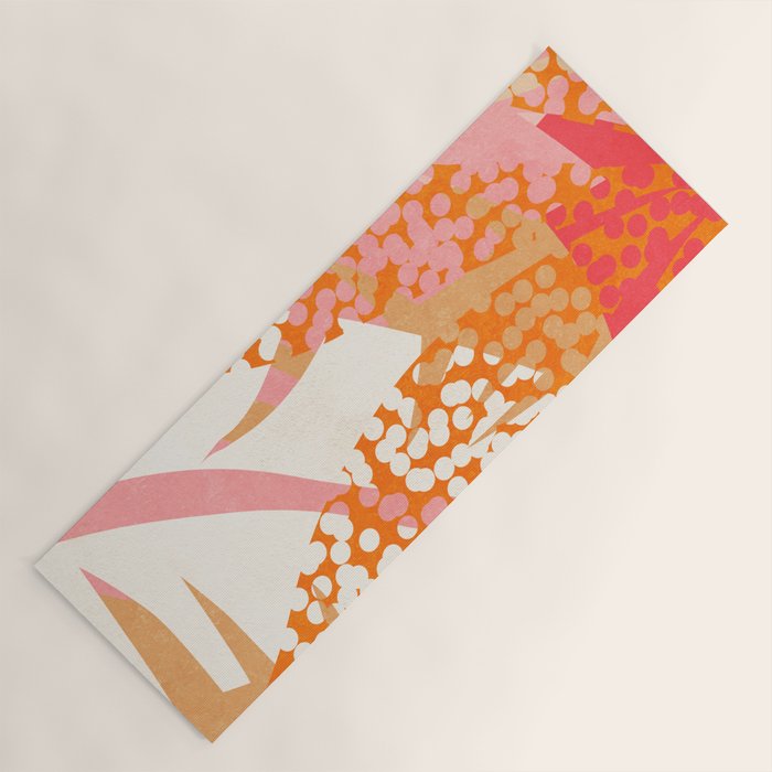 Abstract Boho Tropical Foliage 1 Yoga Mat Gallery Image 1