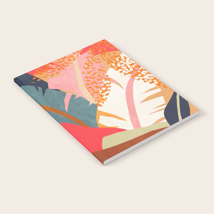 Abstract Boho Tropical Foliage 1 Notebook Gallery Image 1