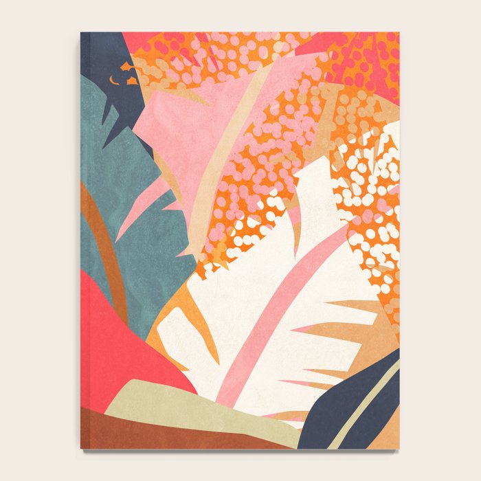 Abstract Boho Tropical Foliage 1 Notebook Gallery Image 4