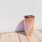 Abstract Boho Tropical Foliage 1 Travel Mug Gallery Image 4