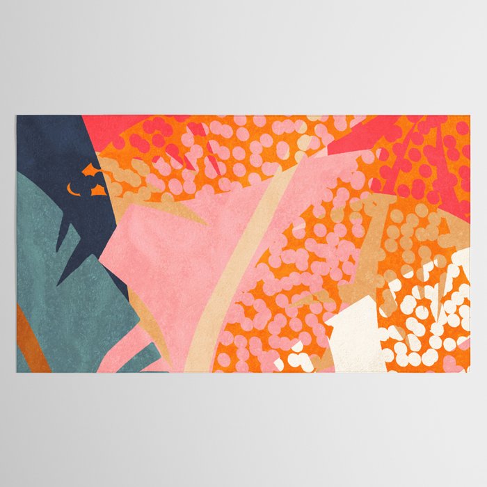 Abstract Boho Tropical Foliage 1 Tablecloth Gallery Image 2