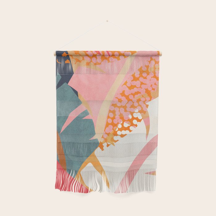 Abstract Boho Tropical Foliage 1 Wall Hanging Gallery Image 1