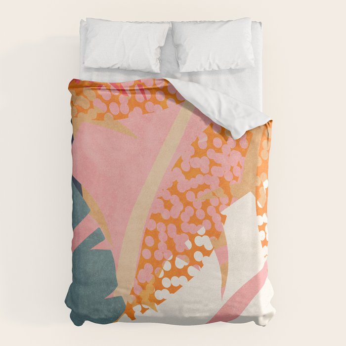 Abstract Boho Tropical Foliage 1 Duvet Cover Gallery Image 1