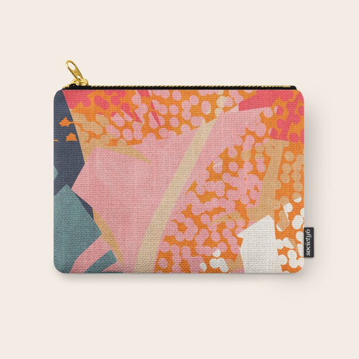 Abstract Boho Tropical Foliage 1 Carry All Pouch Gallery Image 1