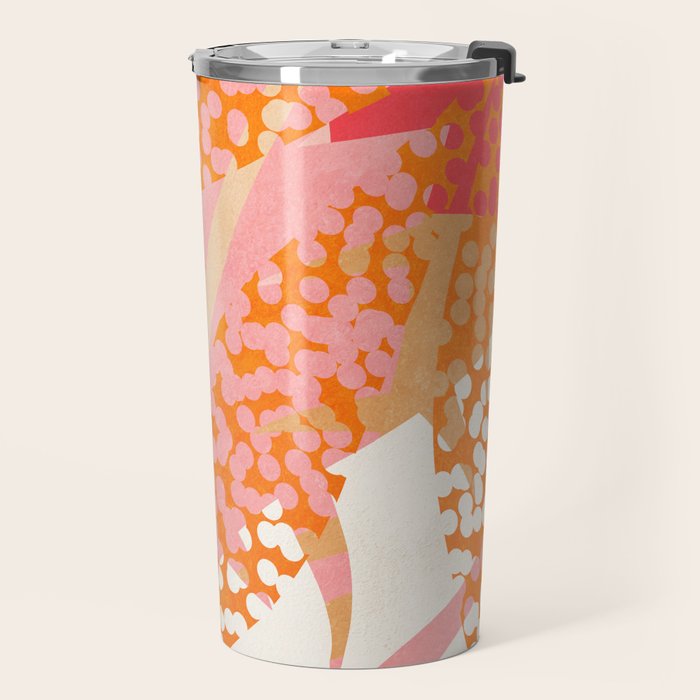 Abstract Boho Tropical Foliage 1 Travel Mug Gallery Image 2