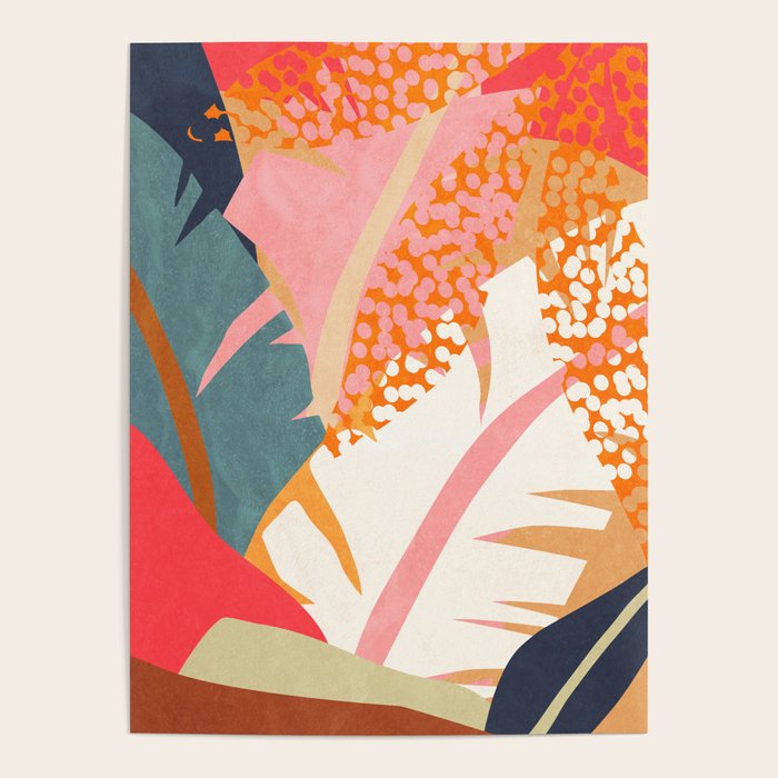 Abstract Boho Tropical Foliage 1 Poster Gallery Image 4