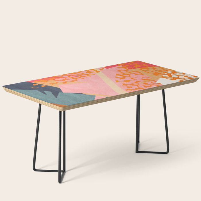 Abstract Boho Tropical Foliage 1 Coffee Table Gallery Image 1