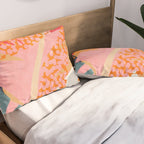 Abstract Boho Tropical Foliage 1 Pillow Sham Gallery Image 2