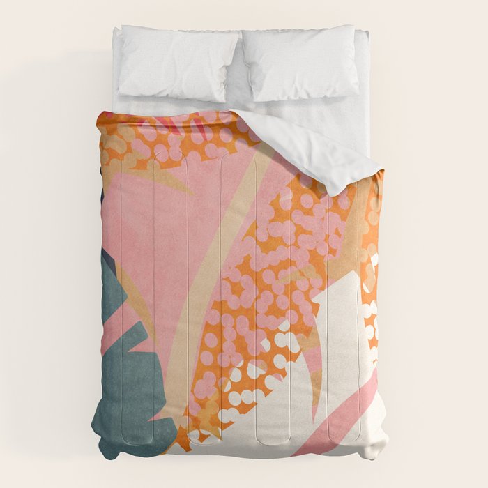 Abstract Boho Tropical Foliage 1 Comforter Gallery Image 6