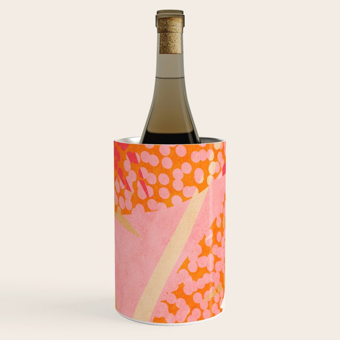 Abstract Boho Tropical Foliage 1 Wine Chiller Gallery Image 1