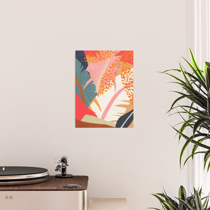 Abstract Boho Tropical Foliage 1 Poster Gallery Image 2
