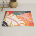 Abstract Boho Tropical Foliage 1 Rug Gallery Image 1