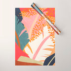 Abstract Boho Tropical Foliage 1 Wrapping Paper Gallery Image 1