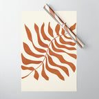 minimal plant 8 Wrapping Paper Gallery Image 1