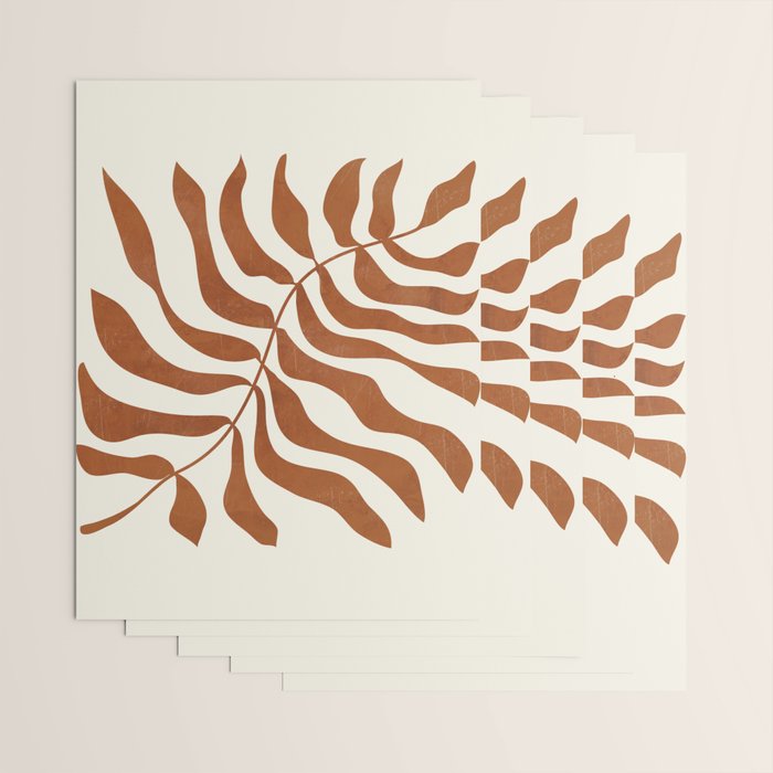 minimal plant 8 Wrapping Paper Gallery Image 3