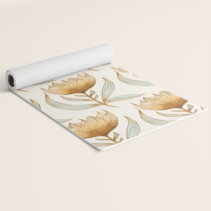 Bohemian Sunflower Pattern Yoga Mat Gallery Image 2