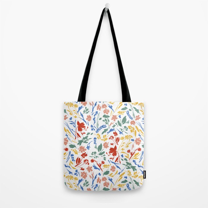 Wild colorful flowery meadow Tote Bag Gallery Image 2