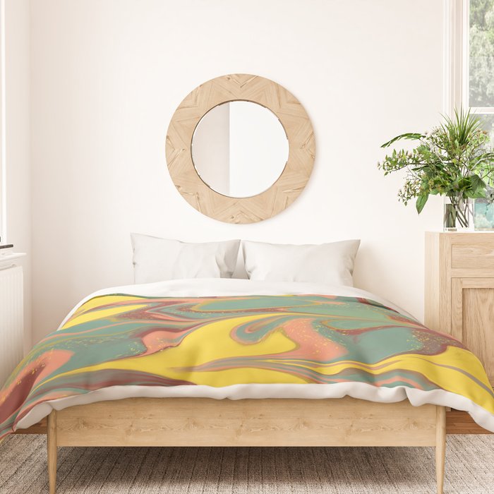 Teal Citrus Pink Getgel Duvet Cover Gallery Image 3