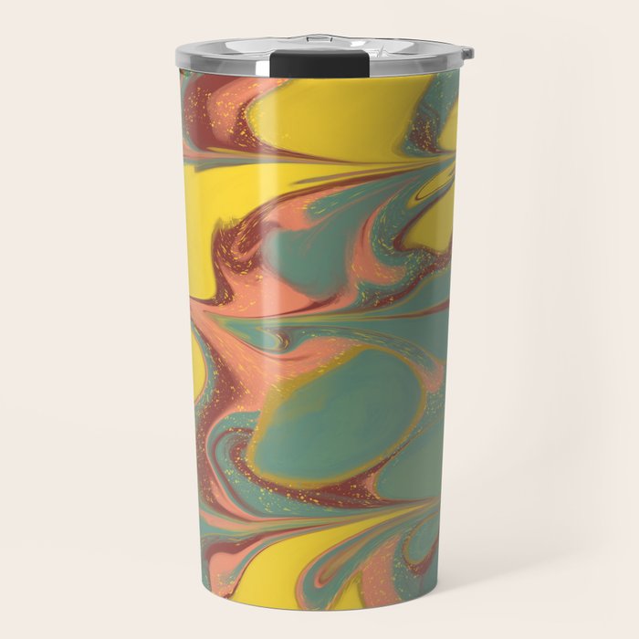 Teal Citrus Pink Getgel Travel Mug Gallery Image 1
