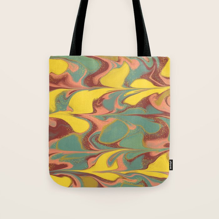 Teal Citrus Pink Getgel Tote Bag Gallery Image 1