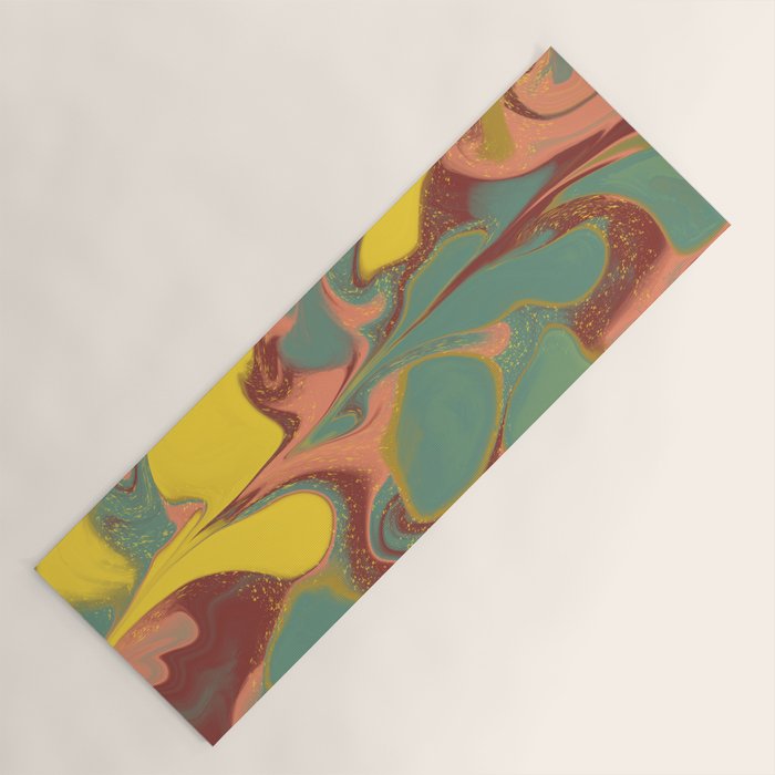 Teal Citrus Pink Getgel Yoga Mat Gallery Image 1