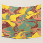 Teal Citrus Pink Getgel Wall Tapestry Gallery Image 4