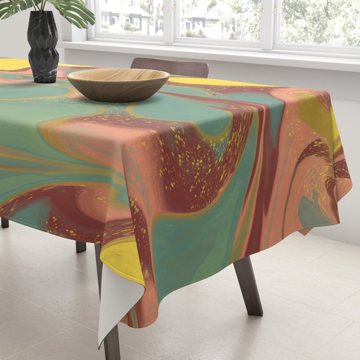 Teal Citrus Pink Getgel Tablecloth Gallery Image 3