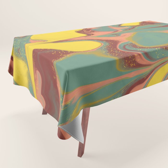 Teal Citrus Pink Getgel Tablecloth Gallery Image 1