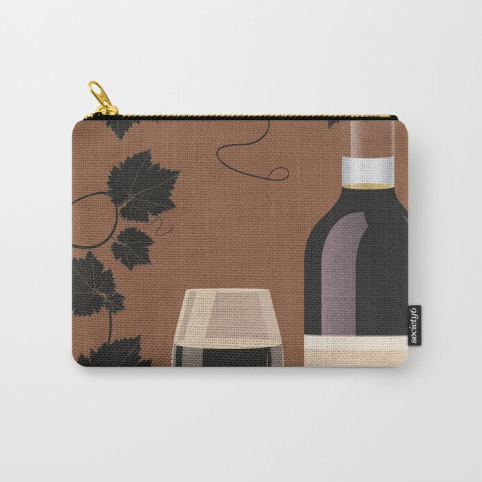 Black Wine 1 Carry All Pouch Gallery Image 1