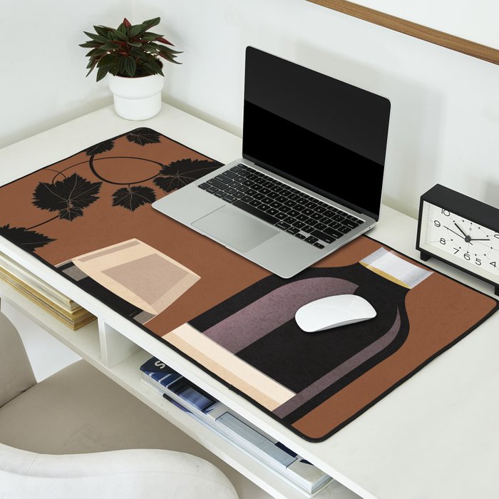 Black Wine 1 Desk Mat Gallery Image 2