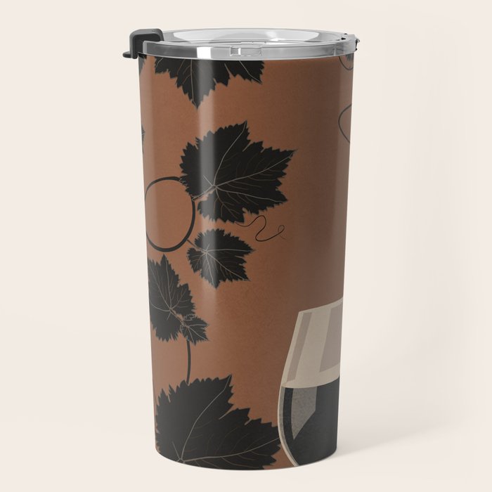Black Wine 1 Travel Mug Gallery Image 3