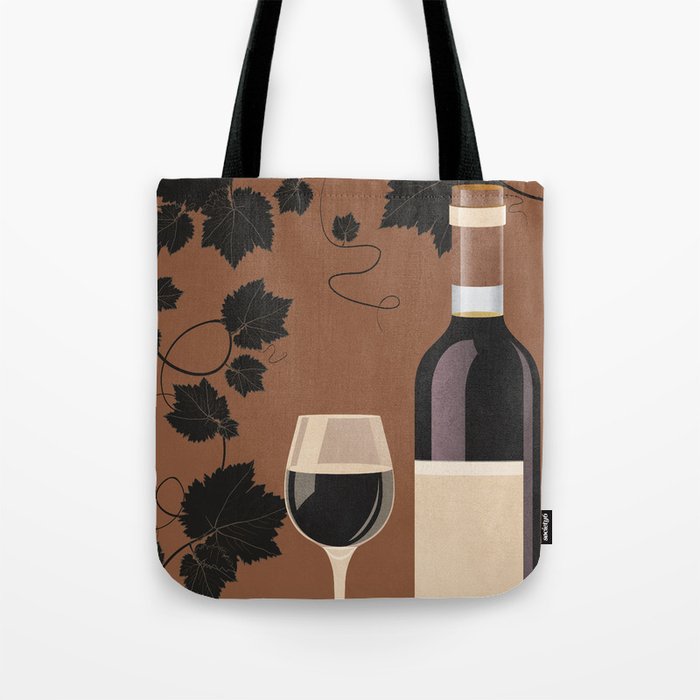 Black Wine 1 Tote Bag Gallery Image 1