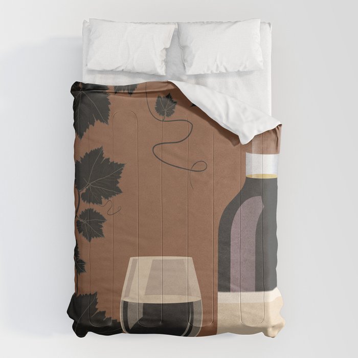 Black Wine 1 Comforter Gallery Image 6