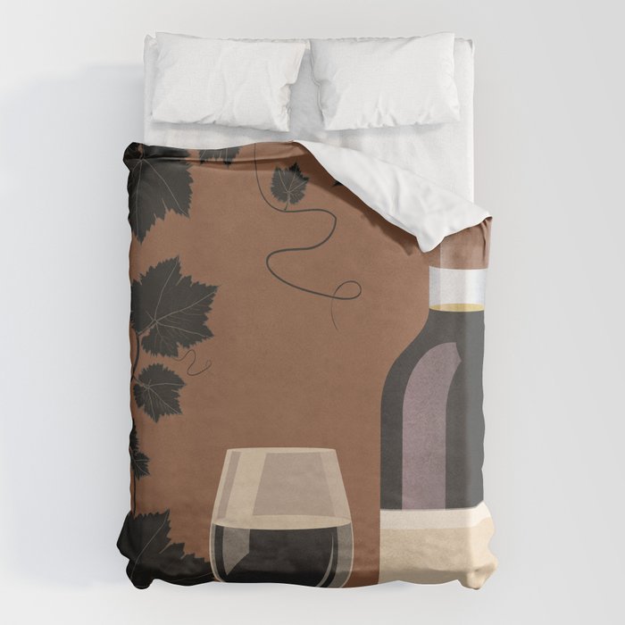 Black Wine 1 Duvet Cover Gallery Image 1