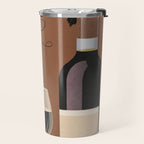 Black Wine 1 Travel Mug Gallery Image 2