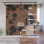 Black Wine 1 Wall Mural Gallery Image 1