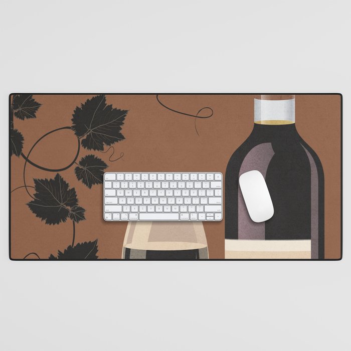 Black Wine 1 Desk Mat Gallery Image 1