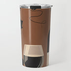 Black Wine 1 Travel Mug Gallery Image 1