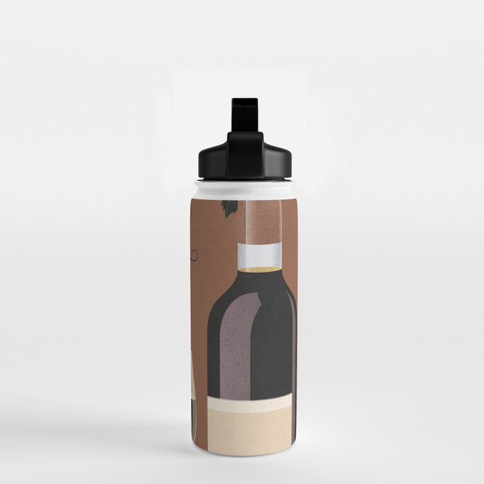 Black Wine 1 Water Bottle Gallery Image 2