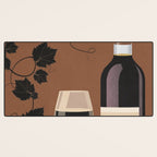 Black Wine 1 Desk Mat Gallery Image 3