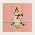 Virgo Snowman Wood Wall Art Gallery Image 1